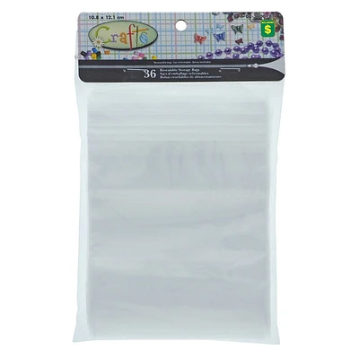 36PK Resealable Craft Storage Bags1