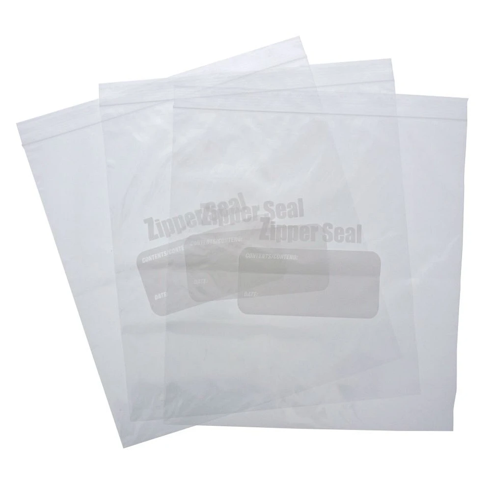 20PK Large Zipper Seal Food Storage Bags