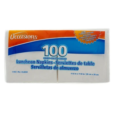 Paquet de 100 serviettes de table