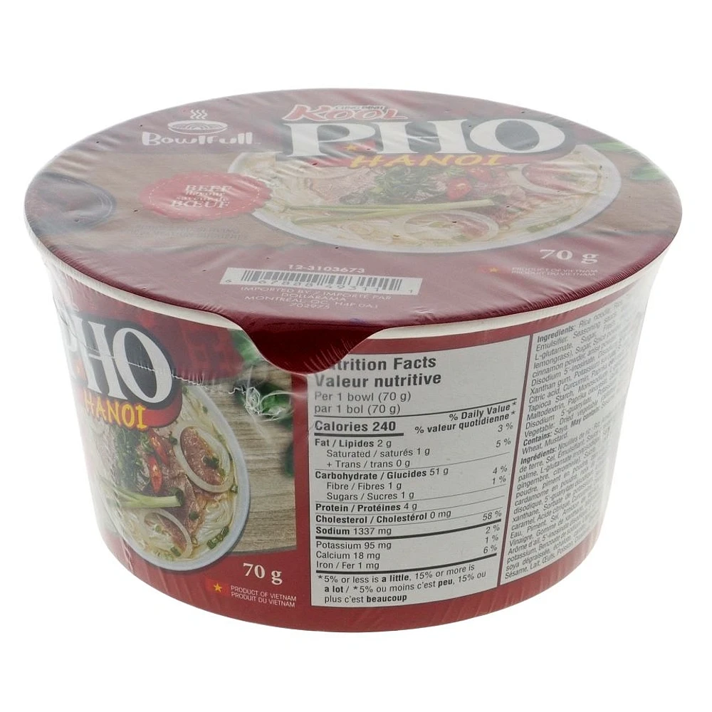 Pho Soup Bowl Beef Flavor, 70g