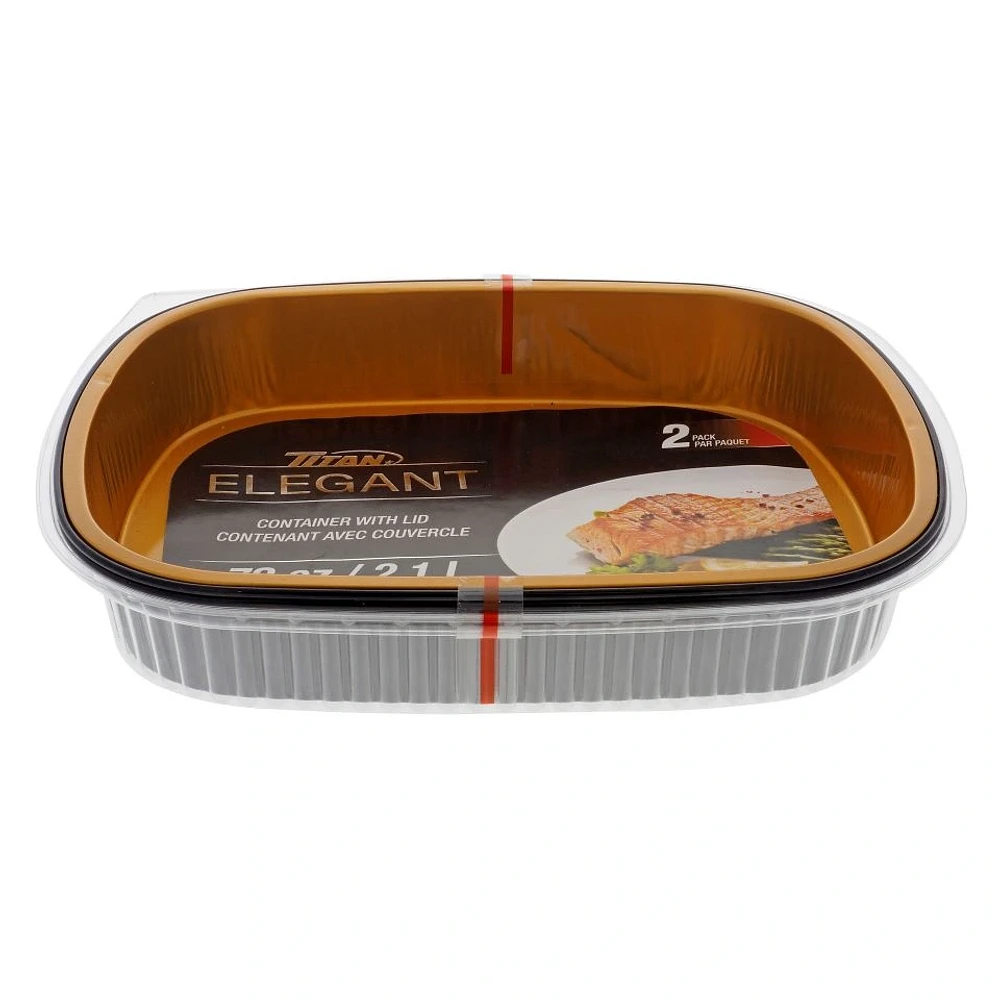 2PK Large Premium Food Container with Lids