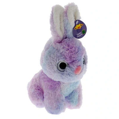 Lapin de Pâques multicolore en peluche