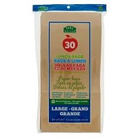 30PK Large Recyclable Paper Lunch Bags