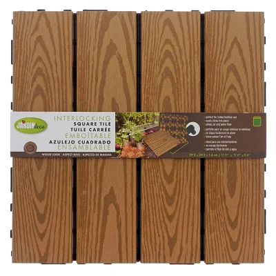 4 Plank Interlocking Wooden Tile