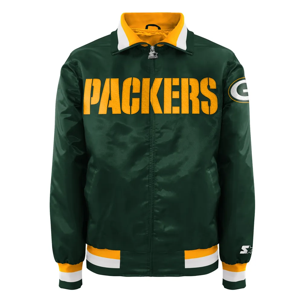 Starter Green Bay Packers Satin Zip Jacket