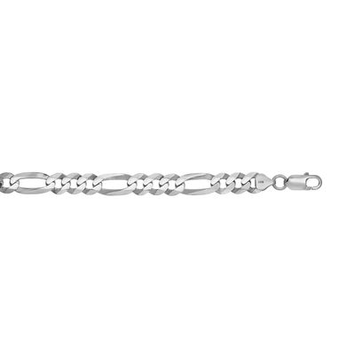 Silver 8.8mm 24-Inch Figaro Chain