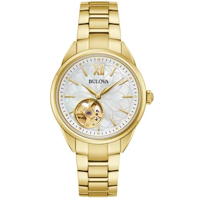 Bulova Sutton Automatic Gold Tone Women's Watch - 97L172