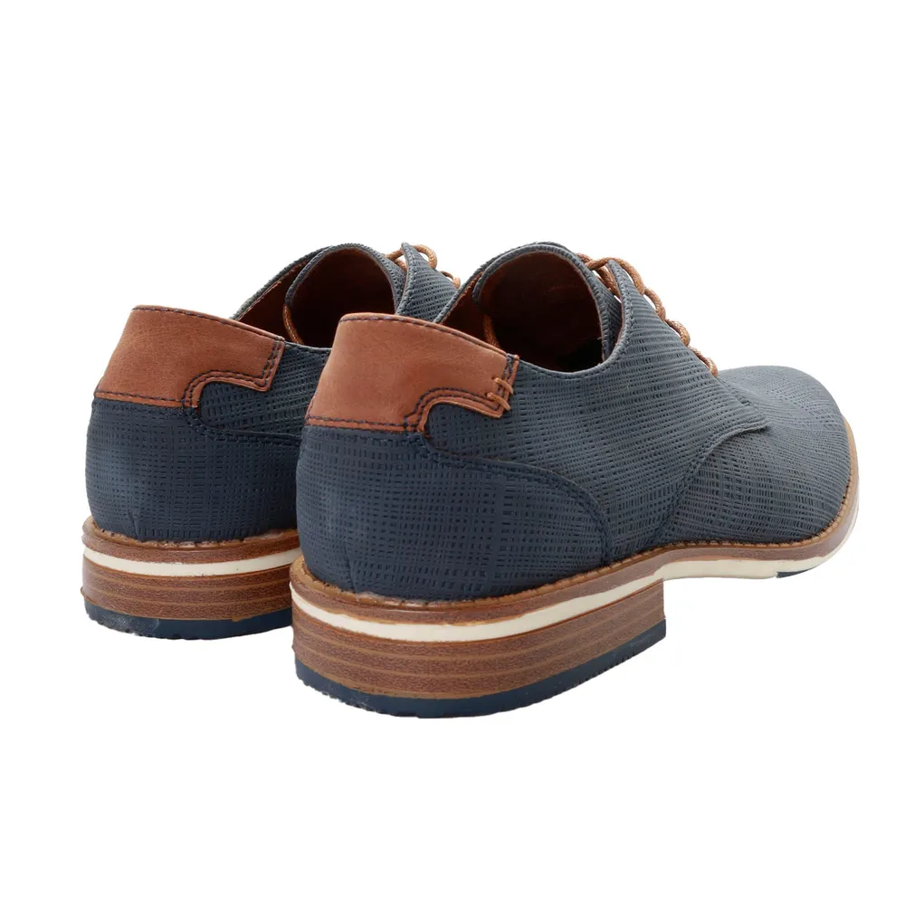 Zapato de vestir azul marino mate para hombre con agujetas Dorothy Gaynor