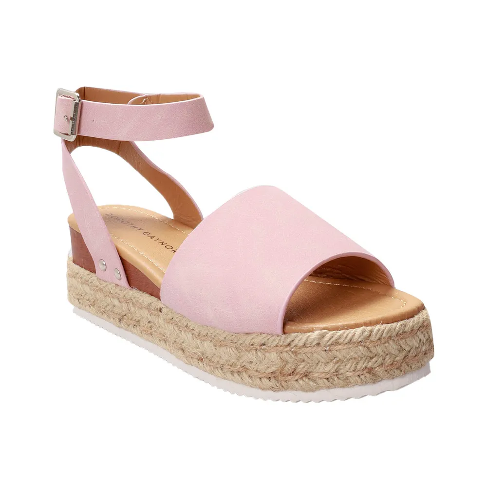 Sandalias confort rosa claro para mujer con plataforma Dorothy Gaynor