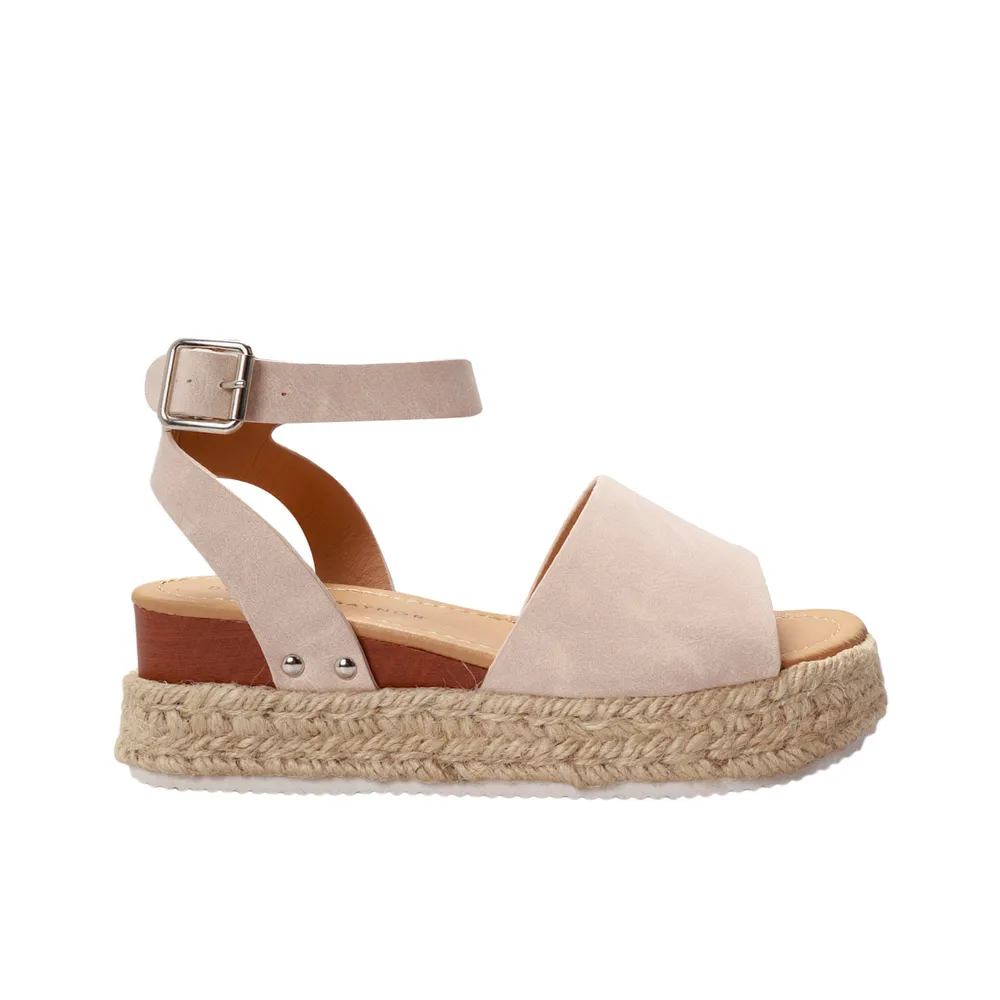 Sandalias confort beige para mujer con plataforma Dorothy Gaynor