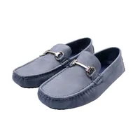 Mocasines azul marino para hombre con elegante hebilla Dorothy Gaynor