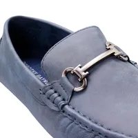 Mocasines azul marino para hombre con elegante hebilla Dorothy Gaynor