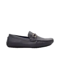 Mocasines azul marino para hombre con hebilla dorada Dorothy Gaynor