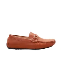 Mocasines color tan para hombre con hebilla dorada Dorothy Gaynor