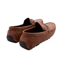 Mocasines color café para hombre con aplicación trenzada Dorothy Gaynor