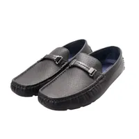 Mocasines negro mate para hombre con cinta trenzada Dorothy Gaynor