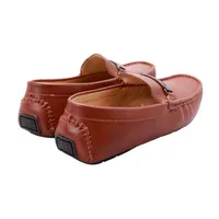 Mocasines color tan para hombre con cinta trenzada Dorothy Gaynor