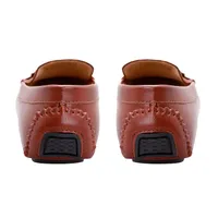 Mocasines color tan para hombre con cinta trenzada Dorothy Gaynor