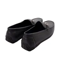 Mocasines color negro para hombre con textura safiano Dorothy Gaynor