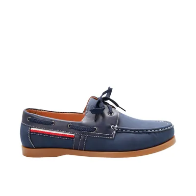 Mocasines azul marino para hombre con agujetas Dorothy Gaynor