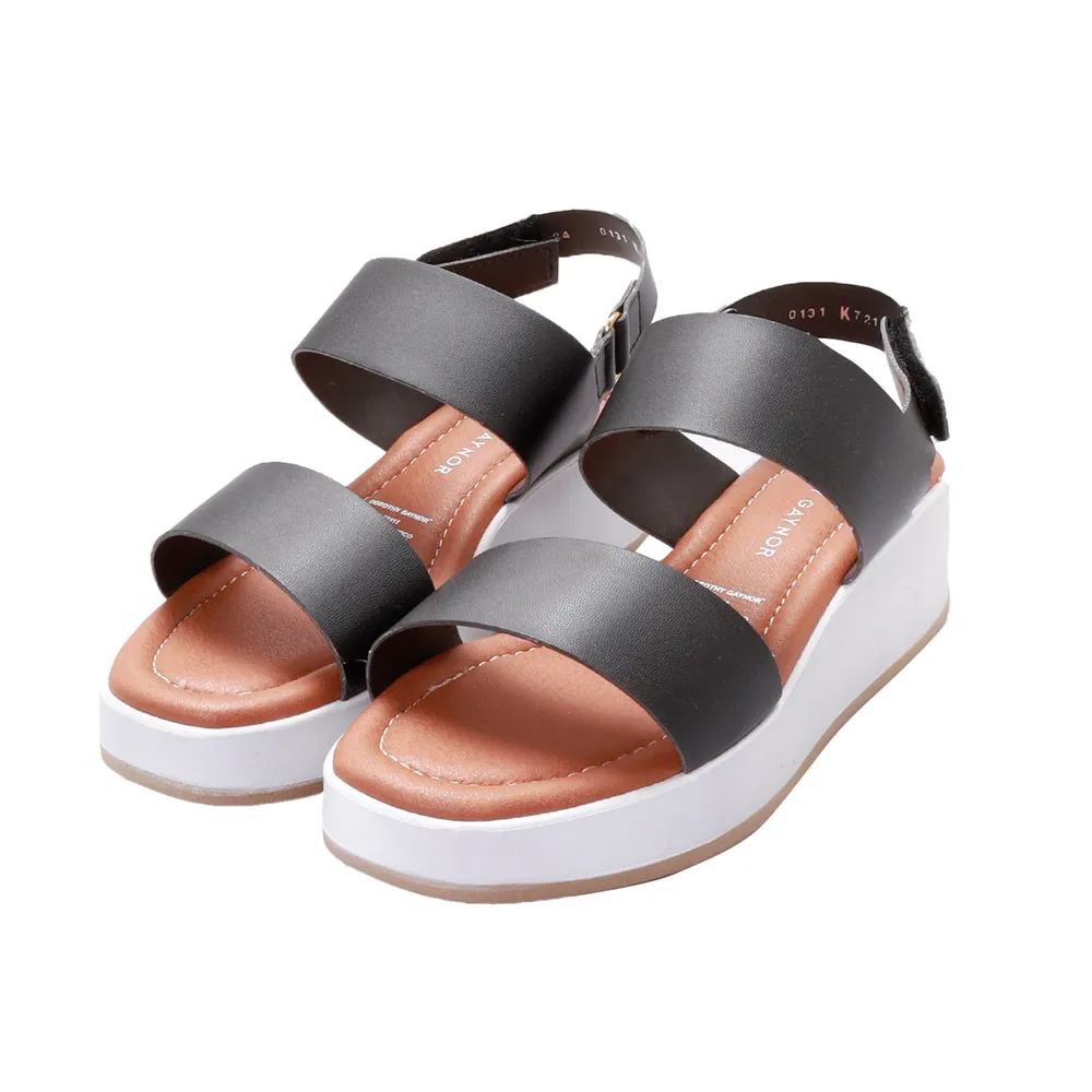 Sandalias negras para mujer con plataforma Dorothy Gaynor