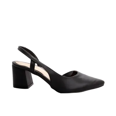 Zapatilla destalonada negro mate para mujer Dorothy Gaynor