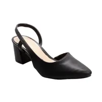 Zapatilla destalonada negro mate para mujer Dorothy Gaynor