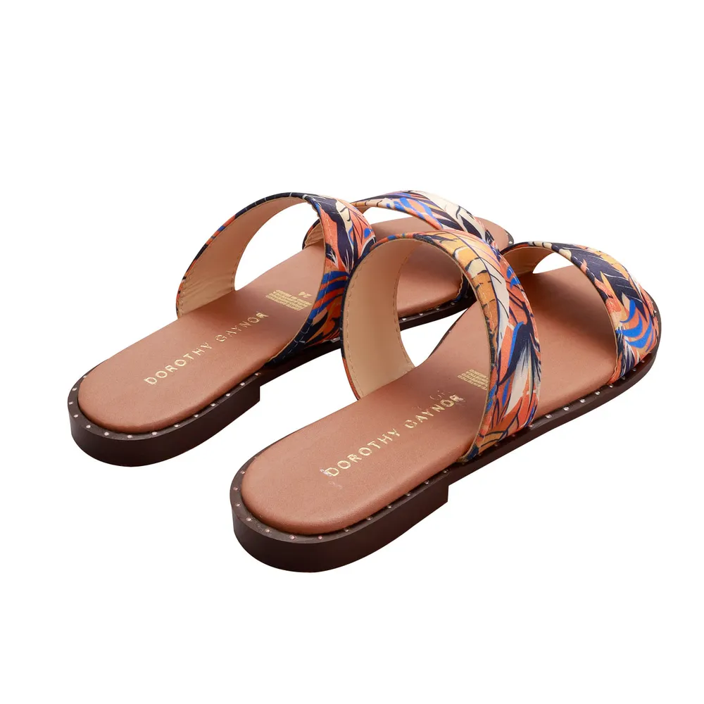 Sandalias flat naranja para mujer Dorothy Gaynor