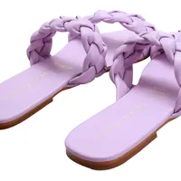 Sandalias Mule color lila para mujer con punta cuadrada Dorothy Gaynor