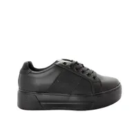 Tenis Andrea color negro con plataforma corrida