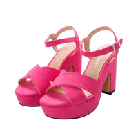 Sandalias Dorothy color rosa plataforma