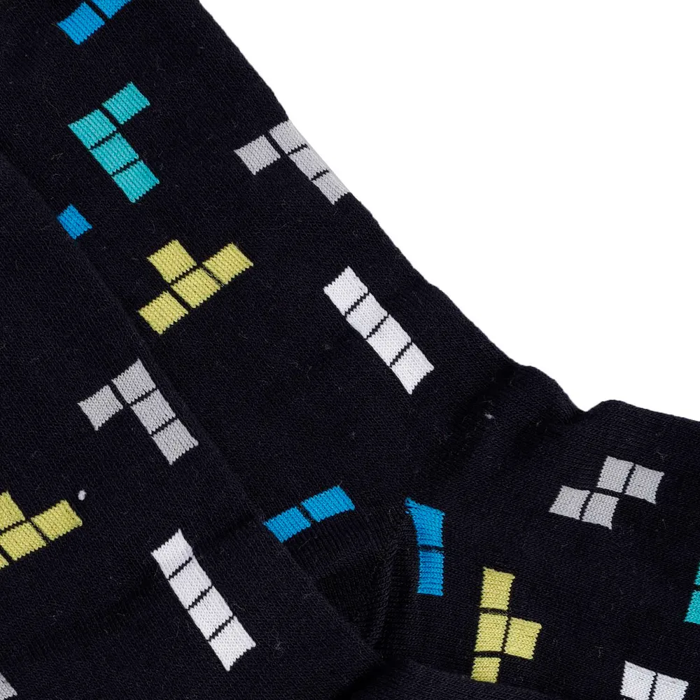 CALCETINES MUJER ALGODÓN TETRIS