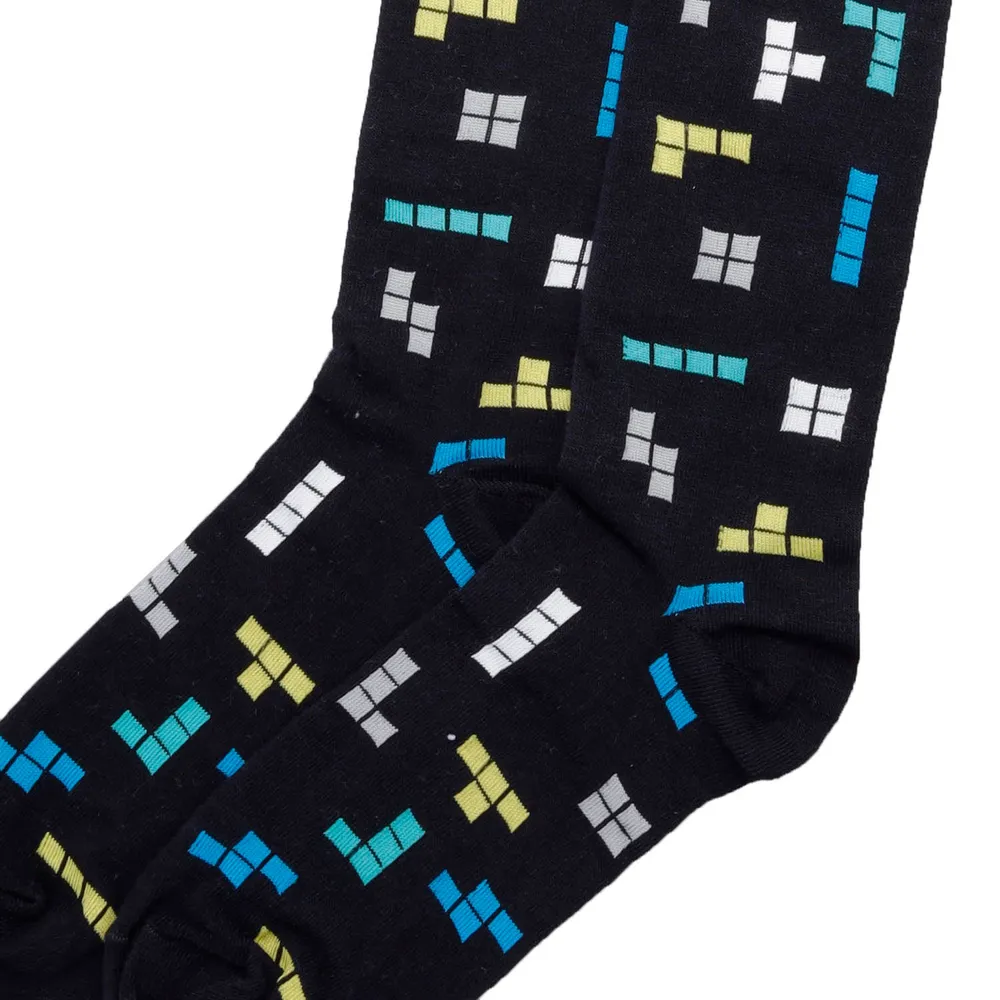 CALCETINES MUJER ALGODÓN TETRIS