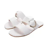 Sandalias Sara color blanco con hebilla lateral