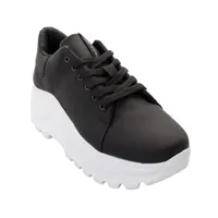 Tenis Rosalia color negro mate chunky