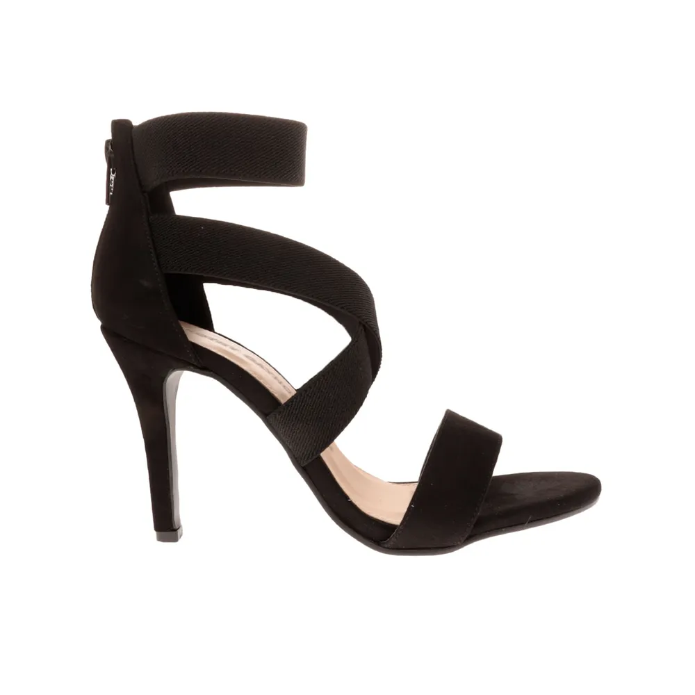 Sandalias Angelina color negro con ajuste de resortes