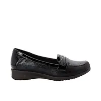 Mocasines color negro tipo charol