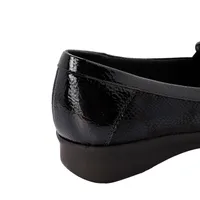 Mocasines color negro tipo charol