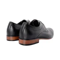Zapatos Steven color negro con detalle de costura