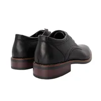 Zapatos Steven color negro liso con detalle de perforado