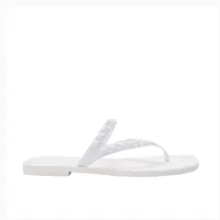 Sandalias Mariel color blanco con estoperoles mate