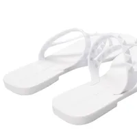 Sandalias Mariel color blanco con estoperoles mate