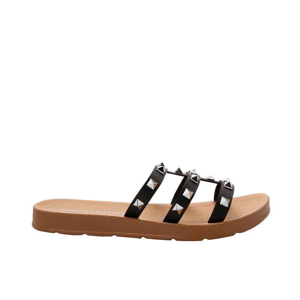 Sandalias Mariel color negro con estoperoles