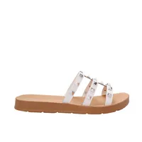 Sandalias Mariel color blanco con estoperoles