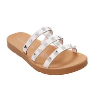 Sandalias Mariel color blanco con estoperoles