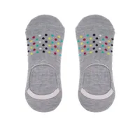 Footies color gris con margaritas blancas y amarillo