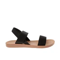 Sandalias Mariel color negro con ajuste de resorte