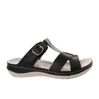 Sandalias Mariel color negro con suela confort