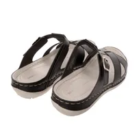 Sandalias Mariel color negro con suela confort