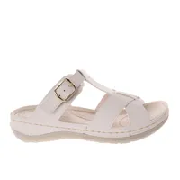 Sandalia confort Mariel color blanco con cintas ajustables